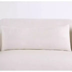 HOMES: Inside + Out Plumeria L Shaped Sectional Left Chaise with Feather Blend Cushions Linen White
