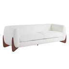 Christopher Knight Home Mia 82.75" Boucle Fabric 3 Seater Sofa Beige