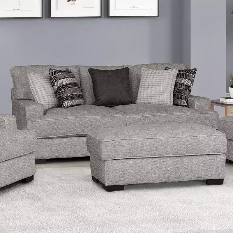 HOMES: Inside + Out Trikwin 96" Beige T Seat Cushion Gray
