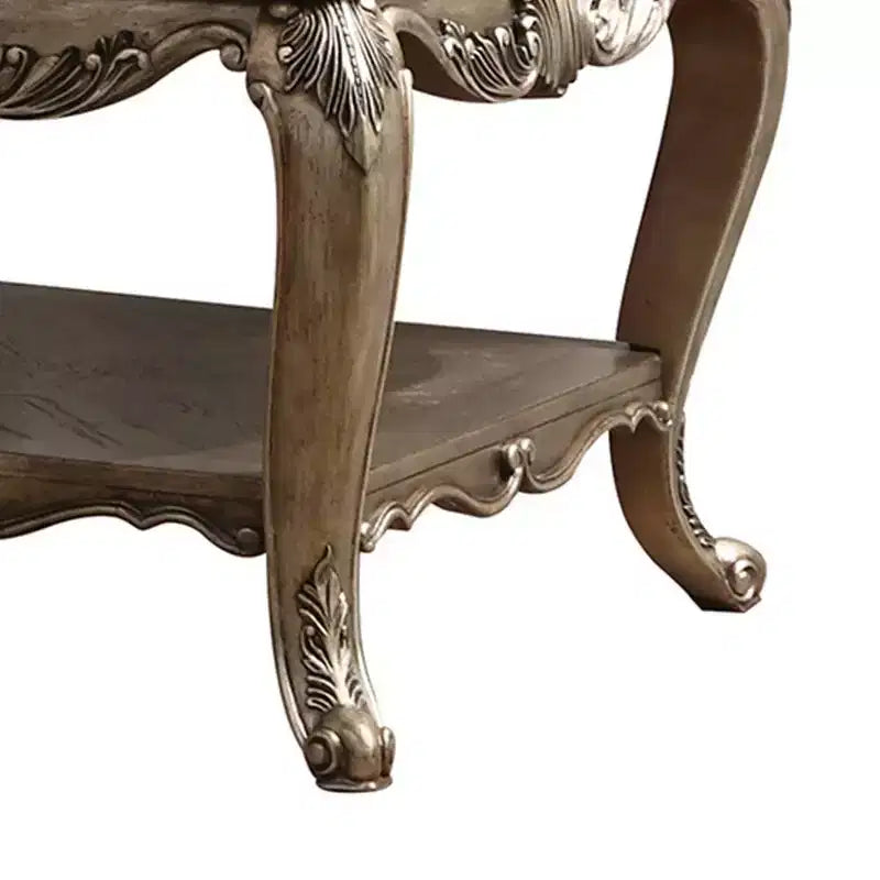 Acme Furniture Ragenardus Accent Table Vintage Oak Finish