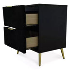 Home Design Everett Nightstand Black