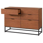 Buylateral Noble 6 Drawers Dresser Walnut