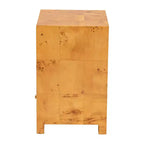 bali & pari Camira Wood 1 Drawer Nightstand Light Mappa Burl