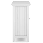 Normandy Tall TV Stand for TVs up to 60" White - WyndenHall: Adjustable Shelves, Pine & Plywood, Media Storage