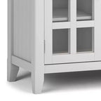 Normandy Tall TV Stand for TVs up to 60" White - WyndenHall: Adjustable Shelves, Pine & Plywood, Media Storage