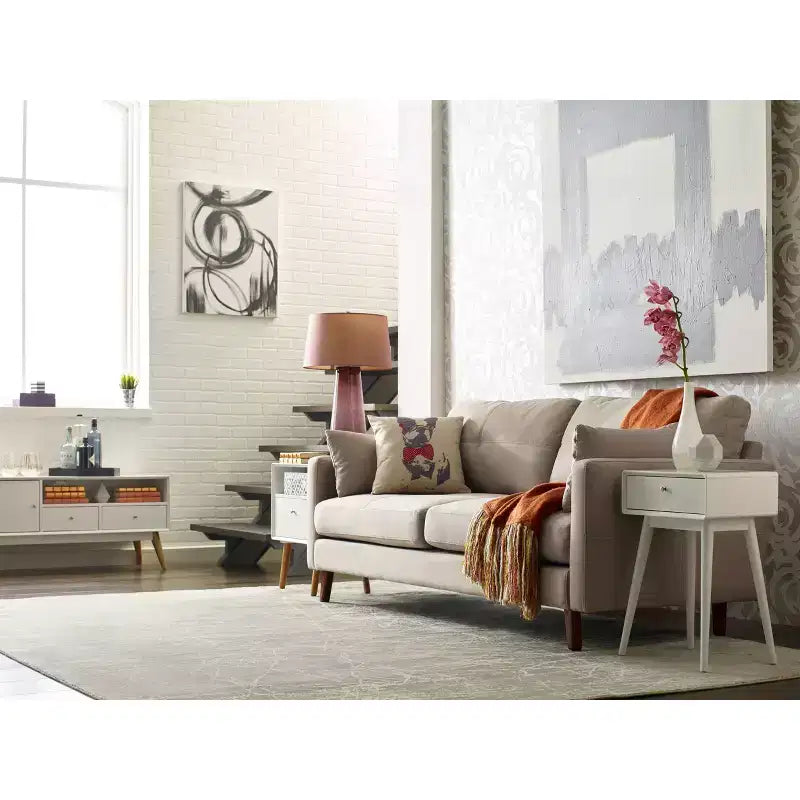 Lilou TV Stand for TVs up to 53" French White - Adore Decor