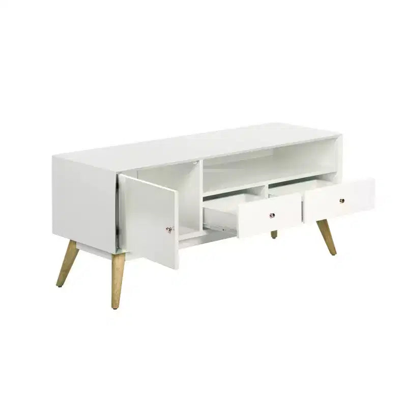 Lilou TV Stand for TVs up to 53" French White - Adore Decor
