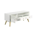 Lilou TV Stand for TVs up to 53" French White - Adore Decor