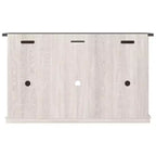 Signature Design by Ashley Dorrinson Medium TV Stand for TVs up to 63" Two-Tone: Farmhouse Media Console with Adjustable Shelves