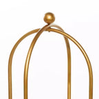 Olivia & May Glam Metal Shelving Unit Gold: Luxury Storage, No Assembly, 2-Tier Bookcase