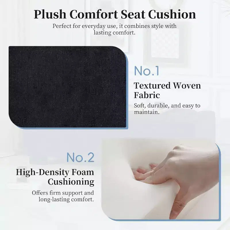 Christopher Knight Home Olivia Indoor Upholstered Modern Storage Ottoman Midnight Blue