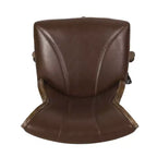 Coulee Contemporary Upholstered Roll Back Swivel Office Chair Dark Brown/Natural - Christopher Knight Home: Ergonomic, Adjustable Height