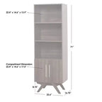 Buylateral 71" Ashfield Bookshelf Walnut