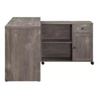 Waverly Workstation Scottish Alder - OSP Home Furnishings: Mid-Century Modern Office Furniture with Storage, MDF Surface