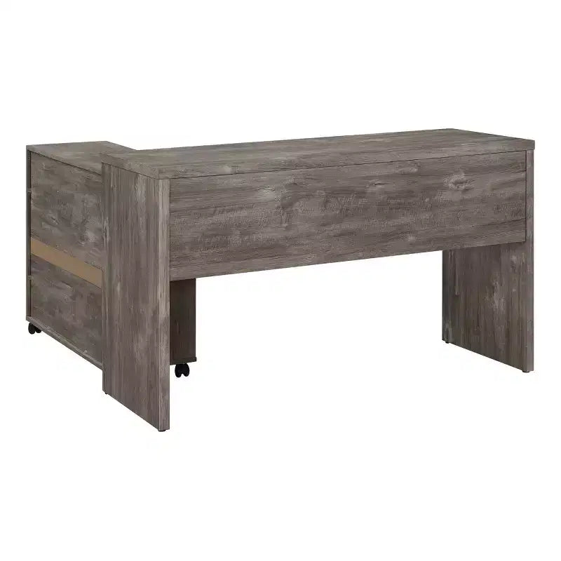Waverly Workstation Scottish Alder - OSP Home Furnishings: Mid-Century Modern Office Furniture with Storage, MDF Surface