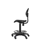 22"-32" Adjustable Height Polyurethane Task Chair: Swivel, Lumbar Support, Wheels - Hampden Furnishings
