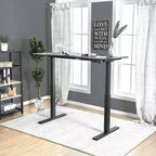 Baron Contemporary Adjustable Office Stand Up Table Large Black - HOMES: Inside + Out