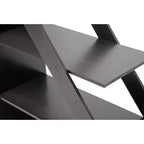 59" Psinta Modern Shelving Unit Dark Brown - Baxton Studio: Display Cabinet, Room Divider