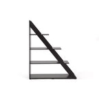 59" Psinta Modern Shelving Unit Dark Brown - Baxton Studio: Display Cabinet, Room Divider