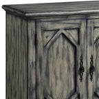 Acme Furniture Pavan Decorative Storage Cabinet Rustic Gray