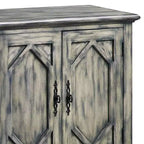 Acme Furniture Pavan Decorative Storage Cabinet Rustic Gray