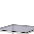 Acme Furniture Adelrik Accent Glass Table Chrome Finish