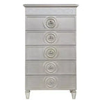 31" Varian Decorative Storage Drawer Silver and Mirrored Finish - Acme Furniture