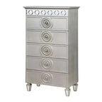 31" Varian Decorative Storage Drawer Silver and Mirrored Finish - Acme Furniture