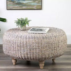 East at Main Borneo Round Coffee Table Tan