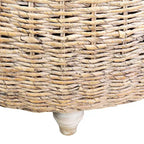 East at Main Borneo Round Coffee Table Tan