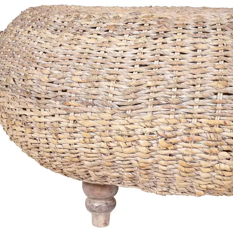 East at Main Borneo Round Coffee Table Tan