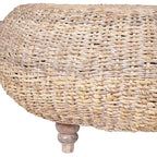 East at Main Borneo Round Coffee Table Tan