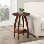 Breighton Home Aldrin End Table with Shelf in Espresso