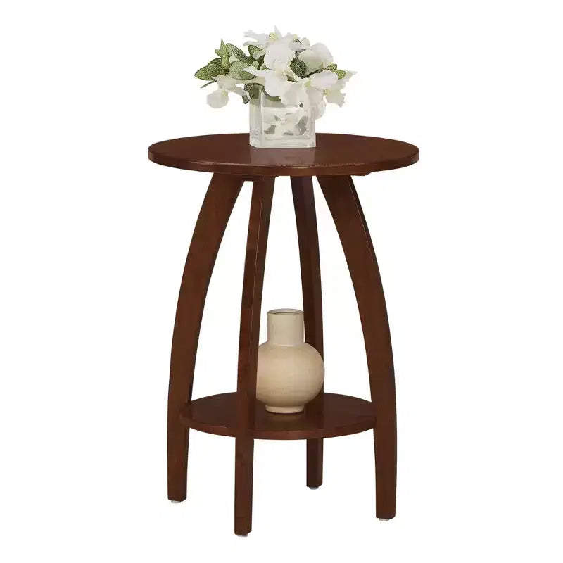 Breighton Home Aldrin End Table with Shelf in Espresso