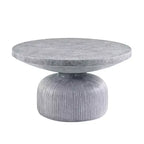 30.12" Laddie Coffee Table Weathered Gray Finish - Acme Furniture