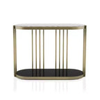 Solstice Glam Entryway Table Antique Brass - HOMES: Inside + Out