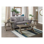 Flynn Trestle Coffee Table Walnut Brown - Picket House Furnishings: Rustic Rectangle Accent Table, Distressed Finish