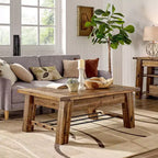 48" Durango Coffee Table & 2 End Tables Dark Brown - Alaterre Furniture