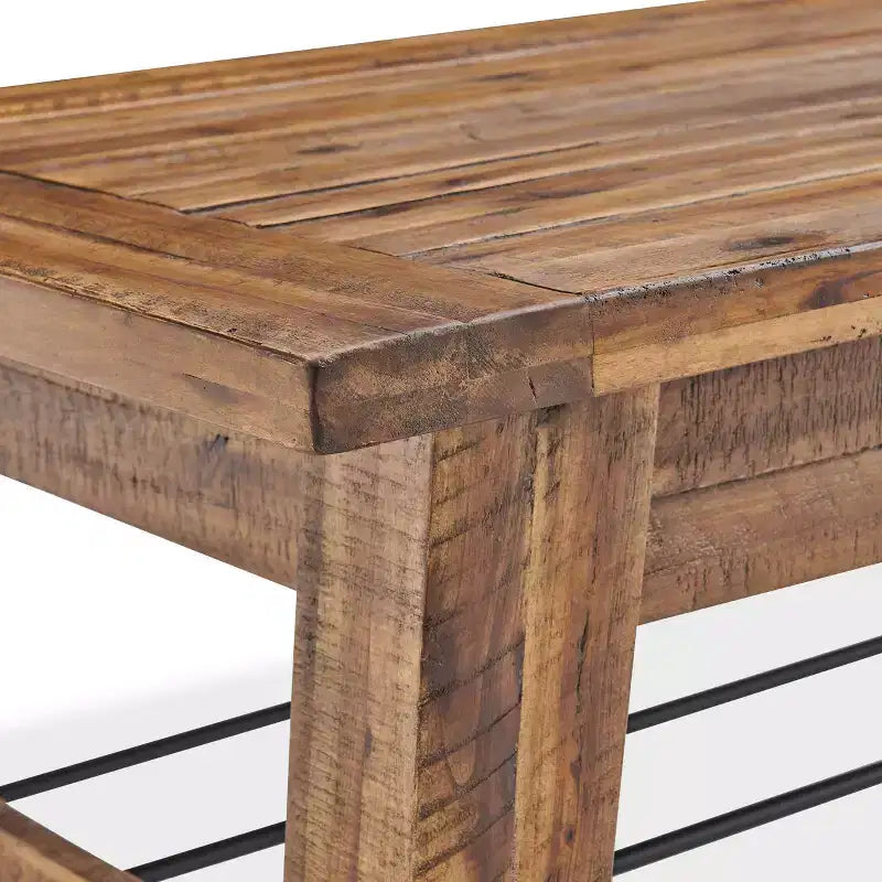 48" Durango Coffee Table & 2 End Tables Dark Brown - Alaterre Furniture