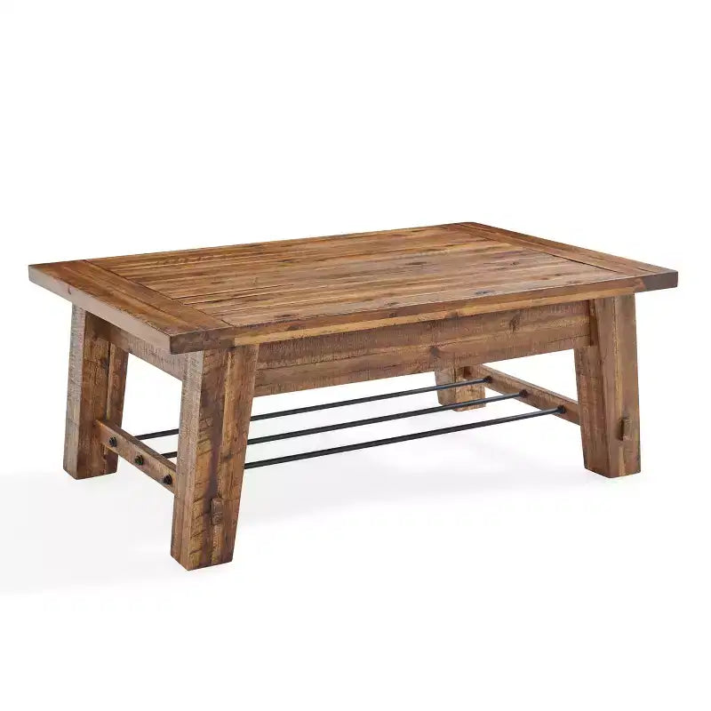 48" Durango Coffee Table & 2 End Tables Dark Brown - Alaterre Furniture