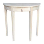 Half Round Table Unfinished - International Concepts