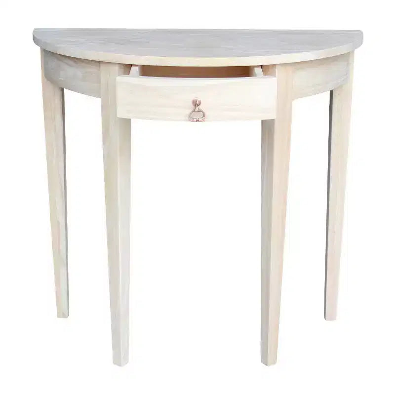 Half Round Table Unfinished - International Concepts