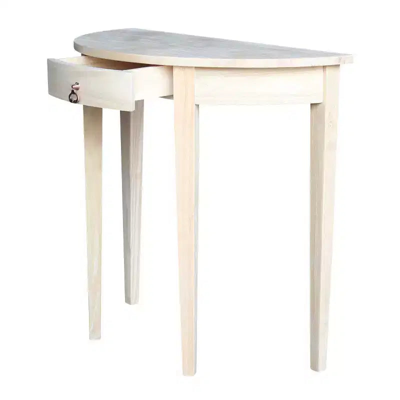 Half Round Table Unfinished - International Concepts