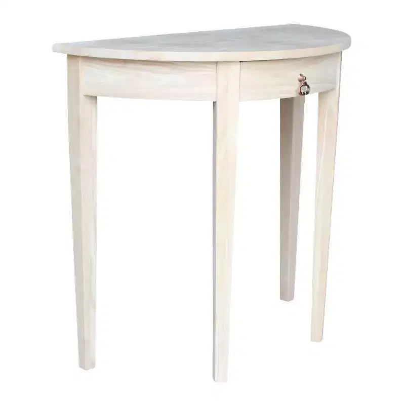 Half Round Table Unfinished - International Concepts