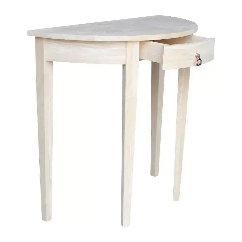Half Round Table Unfinished - International Concepts