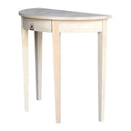 Half Round Table Unfinished - International Concepts