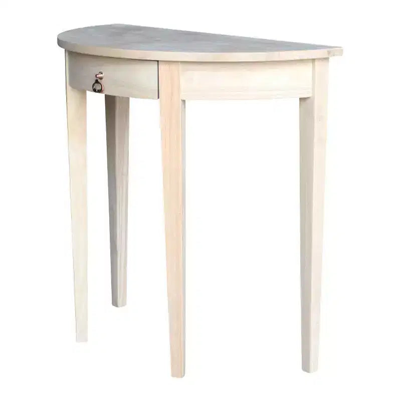 Half Round Table Unfinished - International Concepts