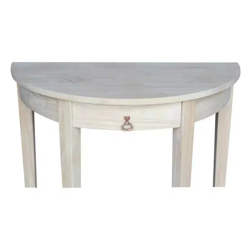 Half Round Table Unfinished - International Concepts