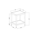 Natural Linen Side Table with Shelf Mahogany Brown - Threshold™ designed with Studio McGee