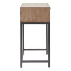 Hayworth Mirrored Console Table Gray - Finch: Modern Storage with Drawers, Antique Finish